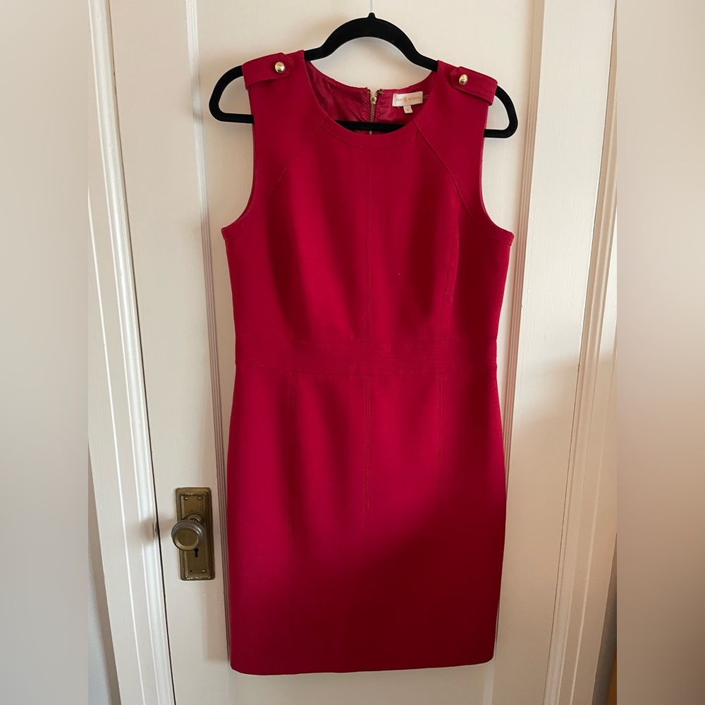 Tory Burch Evelina shift sleeveless wool career 10